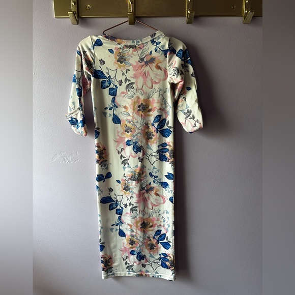 To Sleep Bear White Floral Sleeper Nightgown - Picture 5 of 8